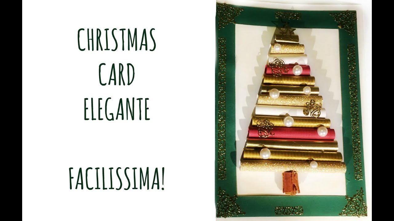 Christmas Card Elegante con albero di Natale, FACILISSIMA! (Natale/card) Arte per Te