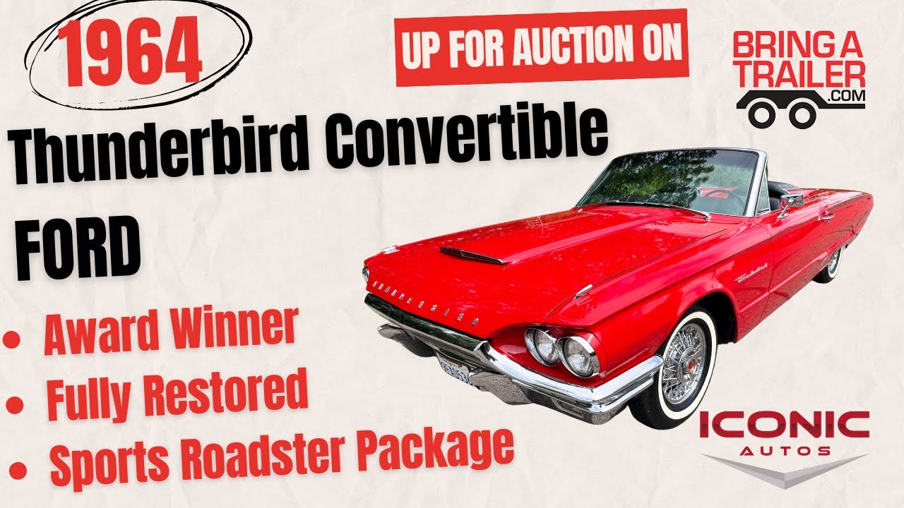 Кабриолет Ford Thunderbird 1964 года — удостоенная наград реставрация с нуля, УХ ТЫ! — На аукцион...