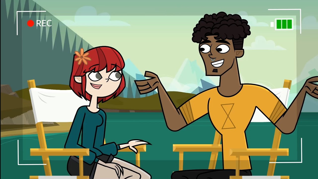 My Lake and James Double Greeting ❤️💚🤎💛 from Disventure Camp All Stars for @OddNationCartoons 