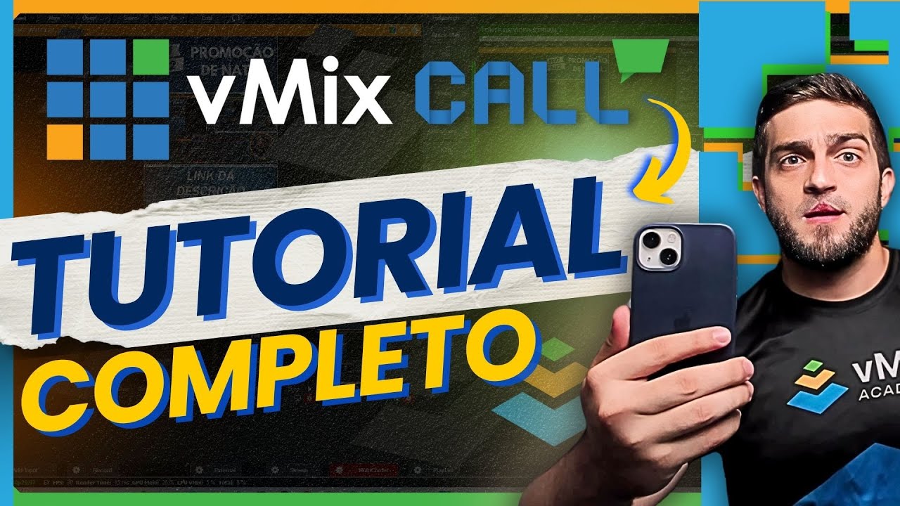 vMix | vMix Call -TUTORIAL COMPLETO - Captura de Câmera do Celular