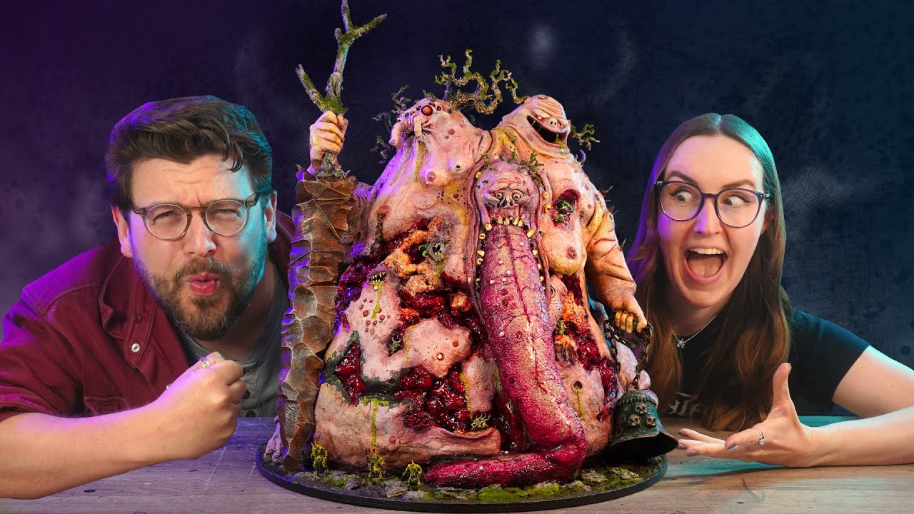 We made a giant GIANT Warhammer Nurgle Daemon from scratch (FULL BUILD VIDEO)