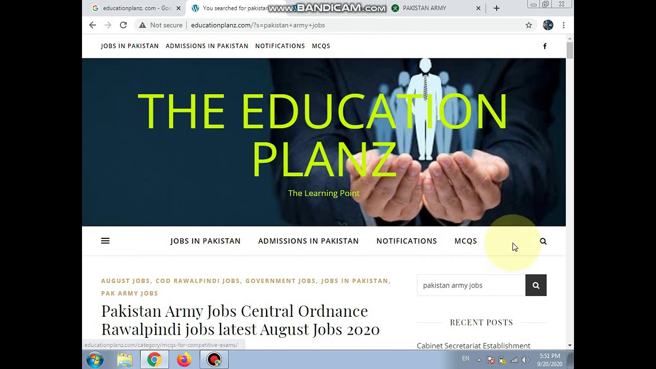 Pakistan Army jobs 2020