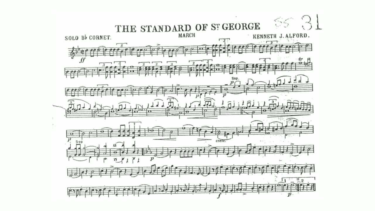 The Standard of St.George March (Kenneth J. Alford) - Solo B-flat Cornet