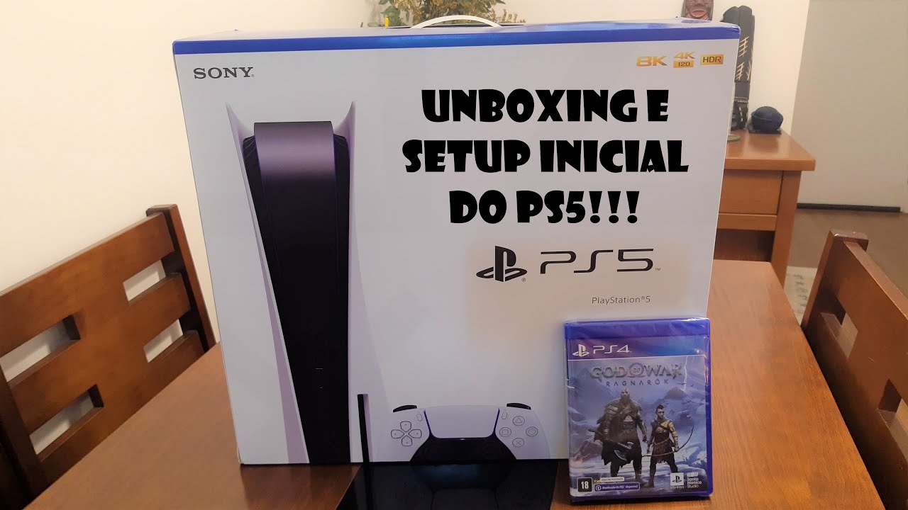 FINALMENTE!!! Unboxing e setup inicial do PS5!!!