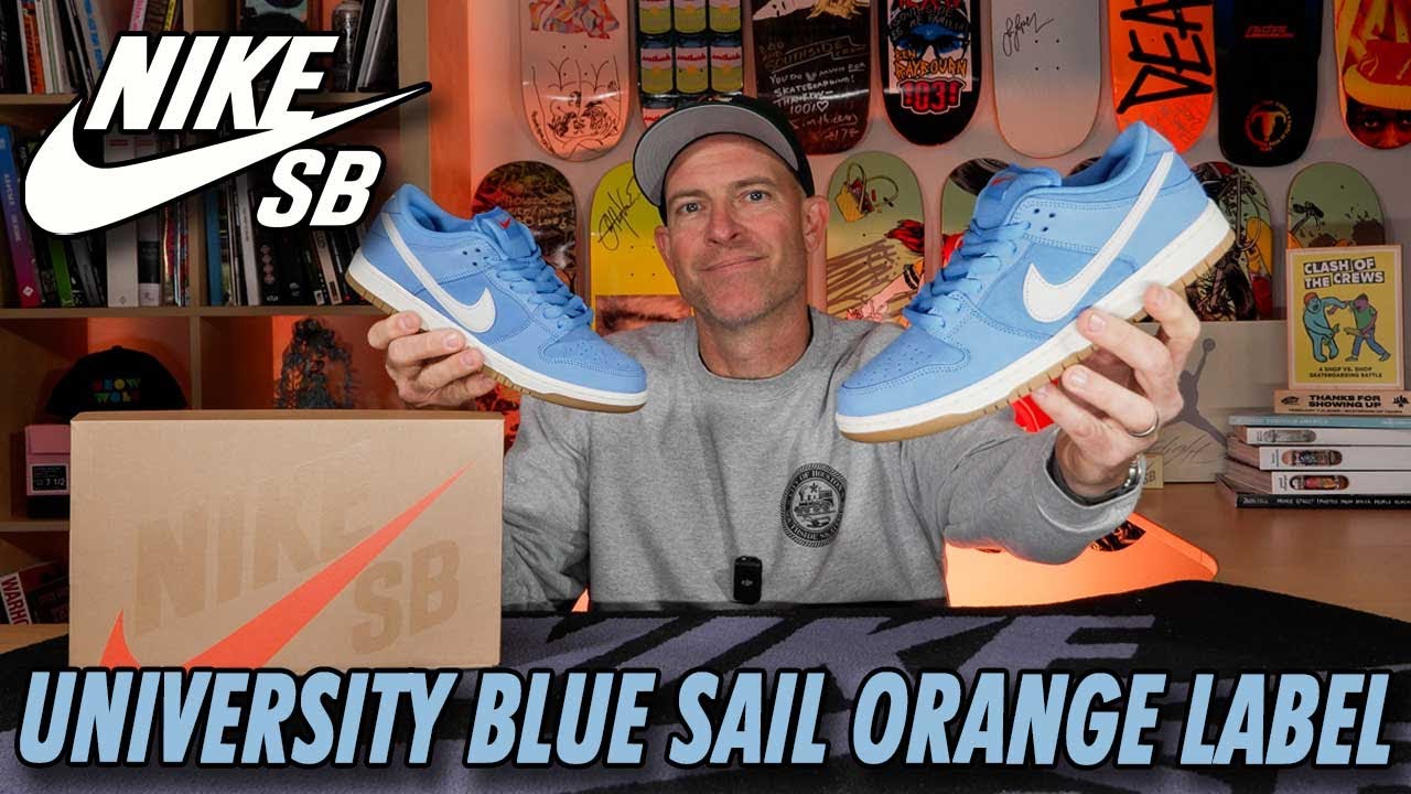 Обзор кроссовок Nike SB Dunk Low University Blue Sail и их использование в пеших прогулках