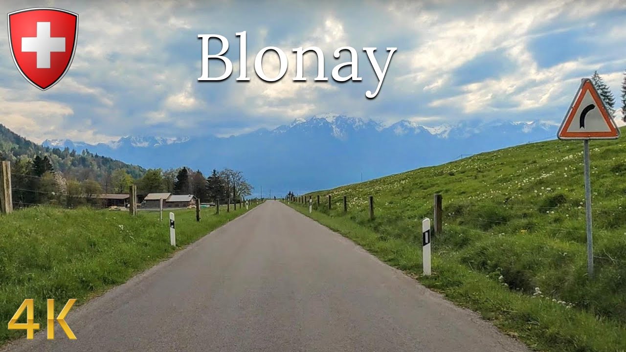 Driving Switzerland 🇨🇭 | Scenic Drive above Montreux and down to Blonay in 4K