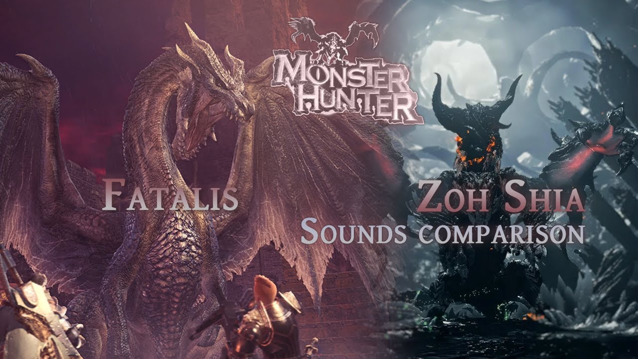 MONSTER HUNTER | Fatalis and Zoh Shia sounds comparison