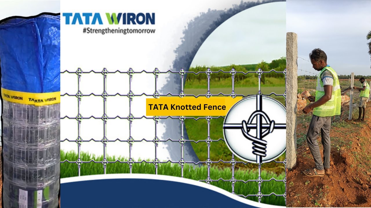 TATA KNOTTED FENCE INSTALLATION by SS FENCING WORKS ® #Knottedfence