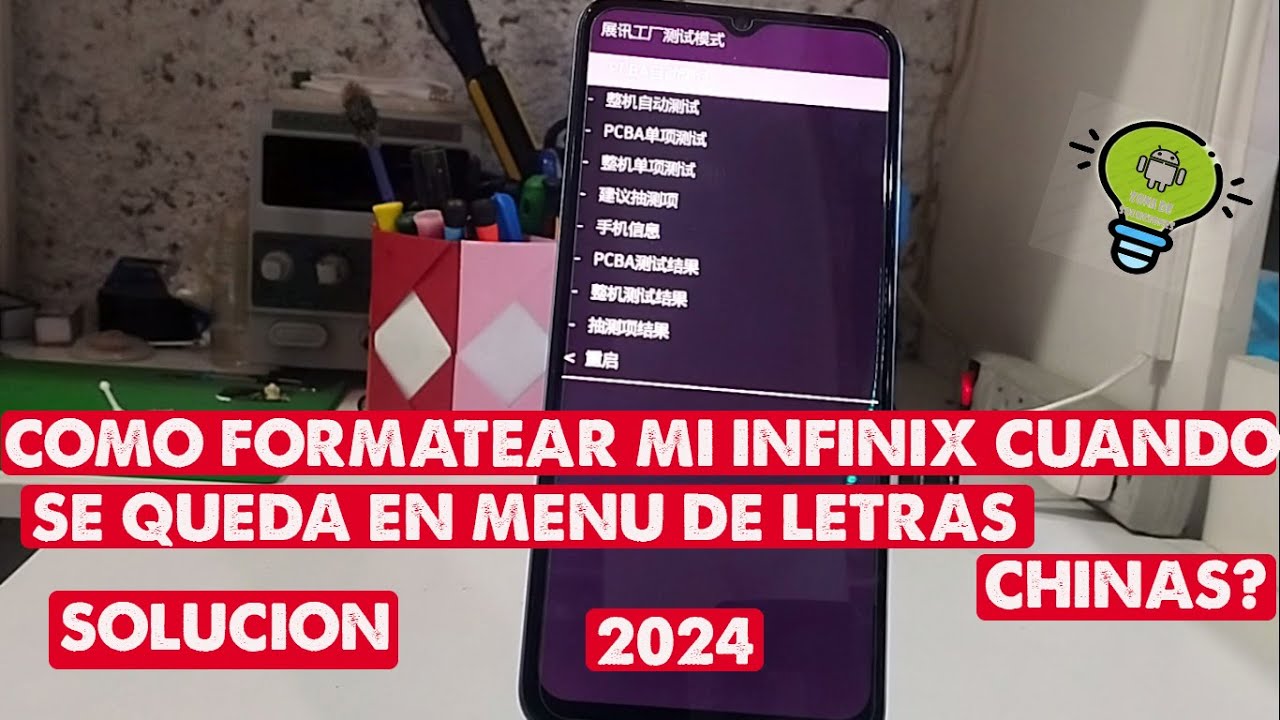 COMO FORMATEAR MI INFINIX CUANDO ME SALE UN MENU EN CHINO