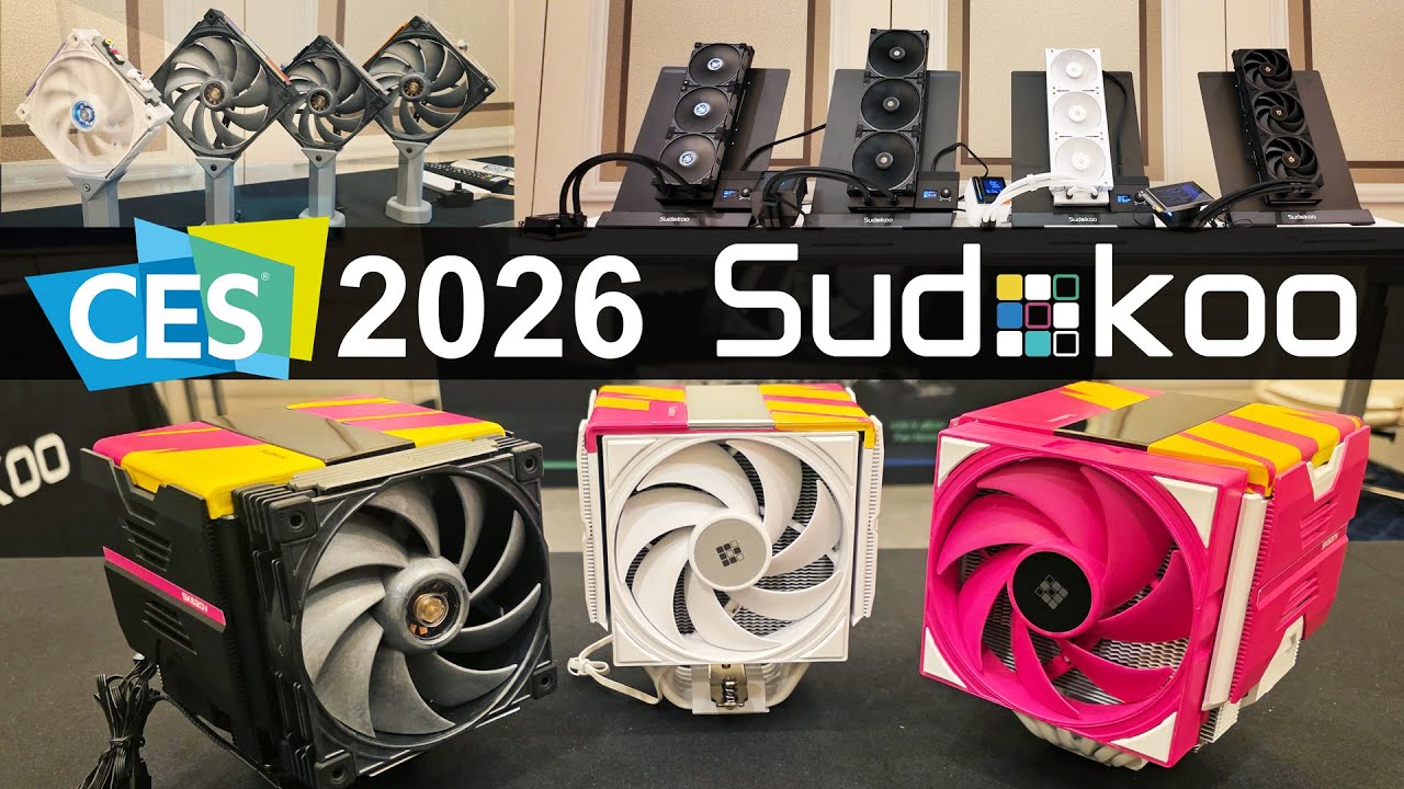 Sudokoo at CES 2026: New Fans & CPU Cooling That Make Sense