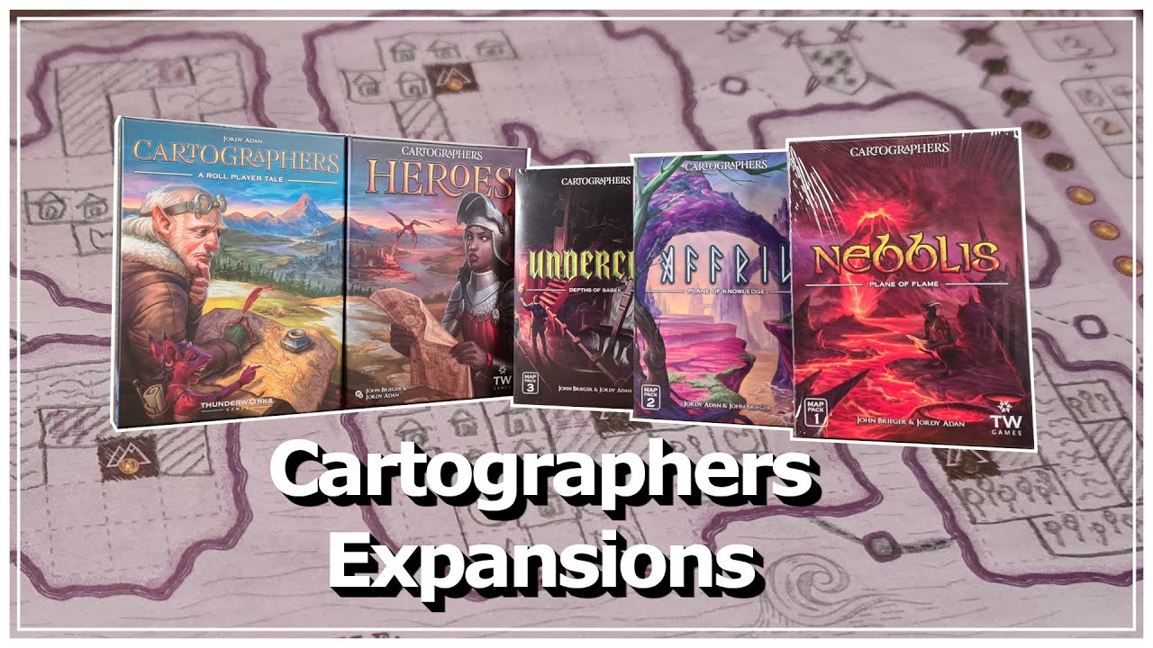 Cartographers Expansion Map Packs 1 - 3: Unboxing (What's In The Box)