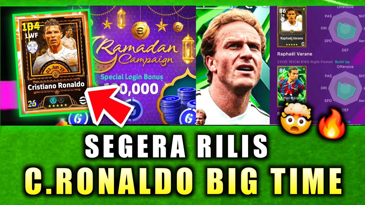 BOCORAN C.RONALDO AKAN SEGERA RILIS DI EFOOTBALL & PEMBARUAN SENIN 23 FEBRUARI EFOOTBALL 2026 MOBILE