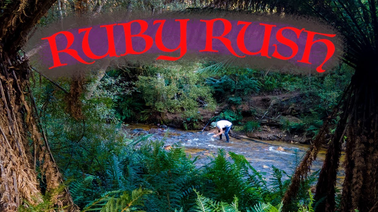 Ruby Gemstone Hunting in Tasmanian Rivers