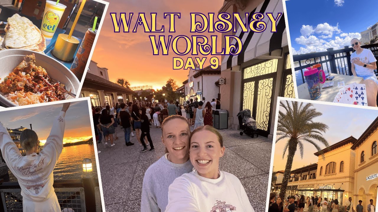 OUR FIRST EVER WALT DISNEY WORLD VLOG! DAY 9✨ VINELAND PREMIUM OUTLETS🛍️ DISNEY SPRINGS🌅