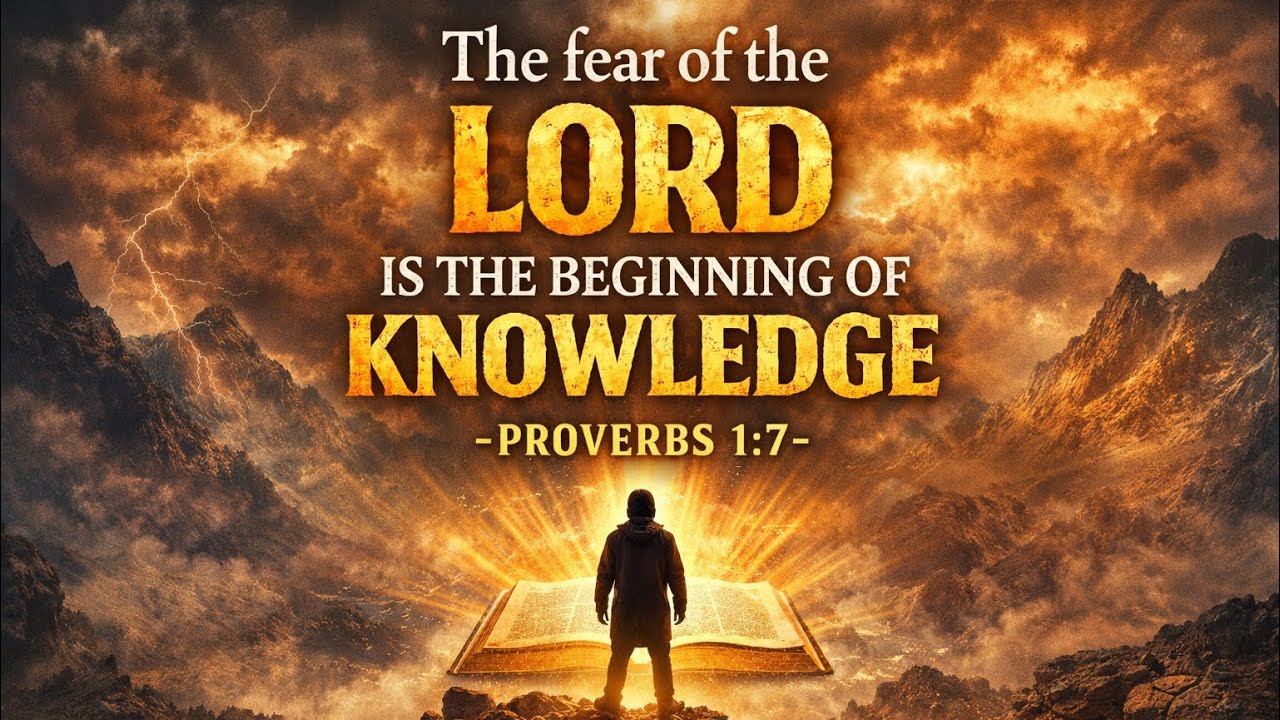 Proverbs 1:7 “The Fear Of The LORD Is The Beginning of Knowledge”