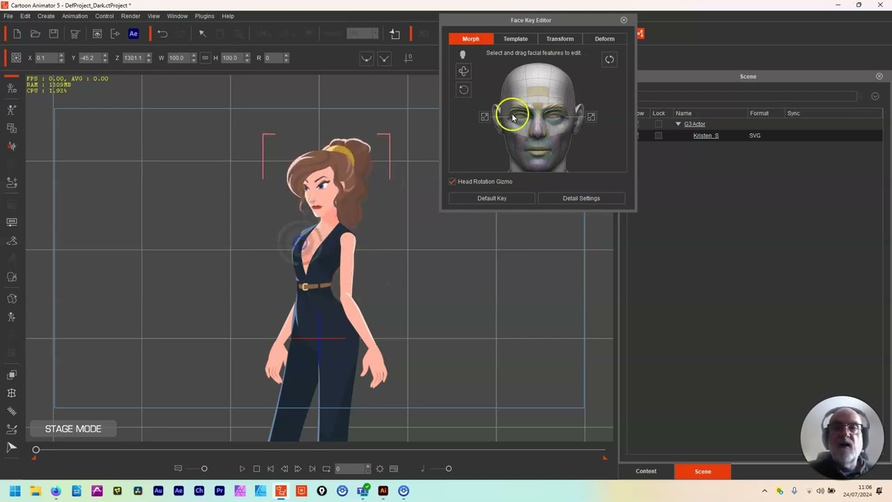 Applying and Using Spring Bones in Cartoon Animator 5