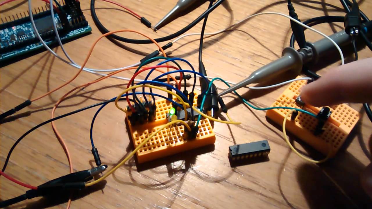 Experimenting with the voltage during a clock glitch attack.