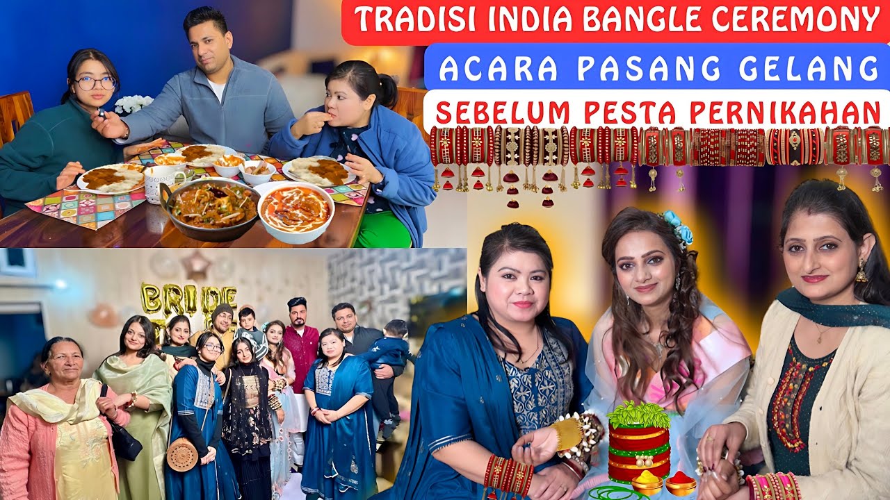 Tradisi India Pasang Gelang Sebelum Pesta Pernikahan Orang India‼️Orang Indonesia Di Luar Negeri‼️
