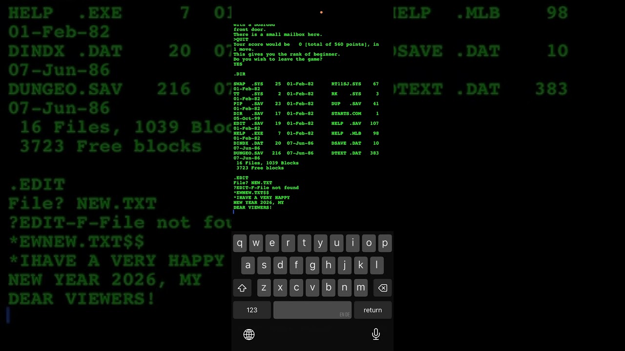 Скрытый PDP-11 с RT-11 в игре для iPhone 