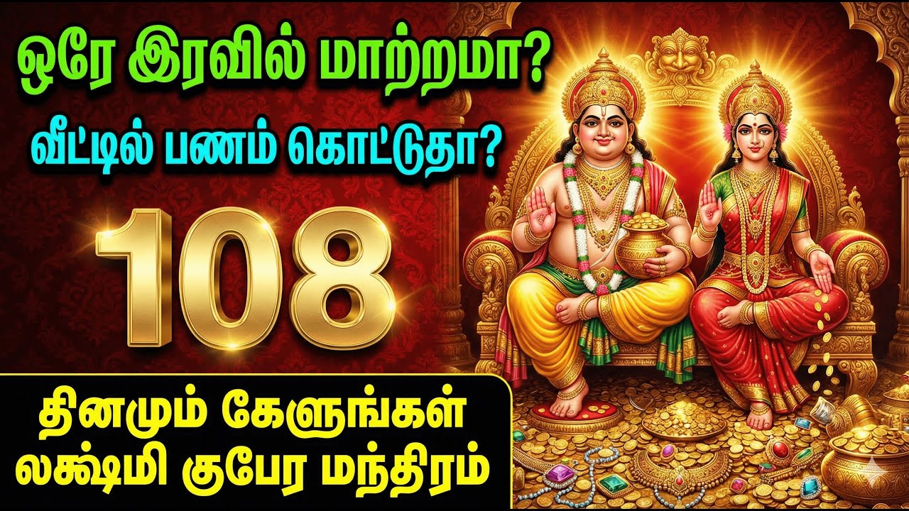 Lakshmi Kubera Mantra Tamil | 108 குபேரன் மந்திரம் | Wealth Attraction Powerful | Money & Prosperity