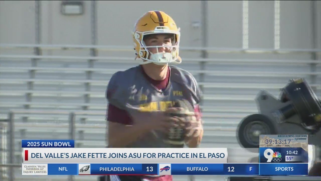 Del Valle football standout Jake Fette joins Arizona State for Sun Bowl practices