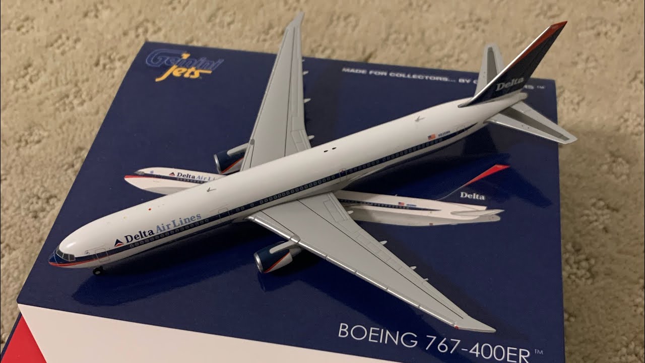 Gemini Jets Boeing 767-400ER Delta Airlines unboxing 