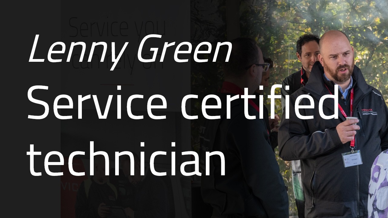 Lenny Green Service certified technician at Toyota Material Handling
