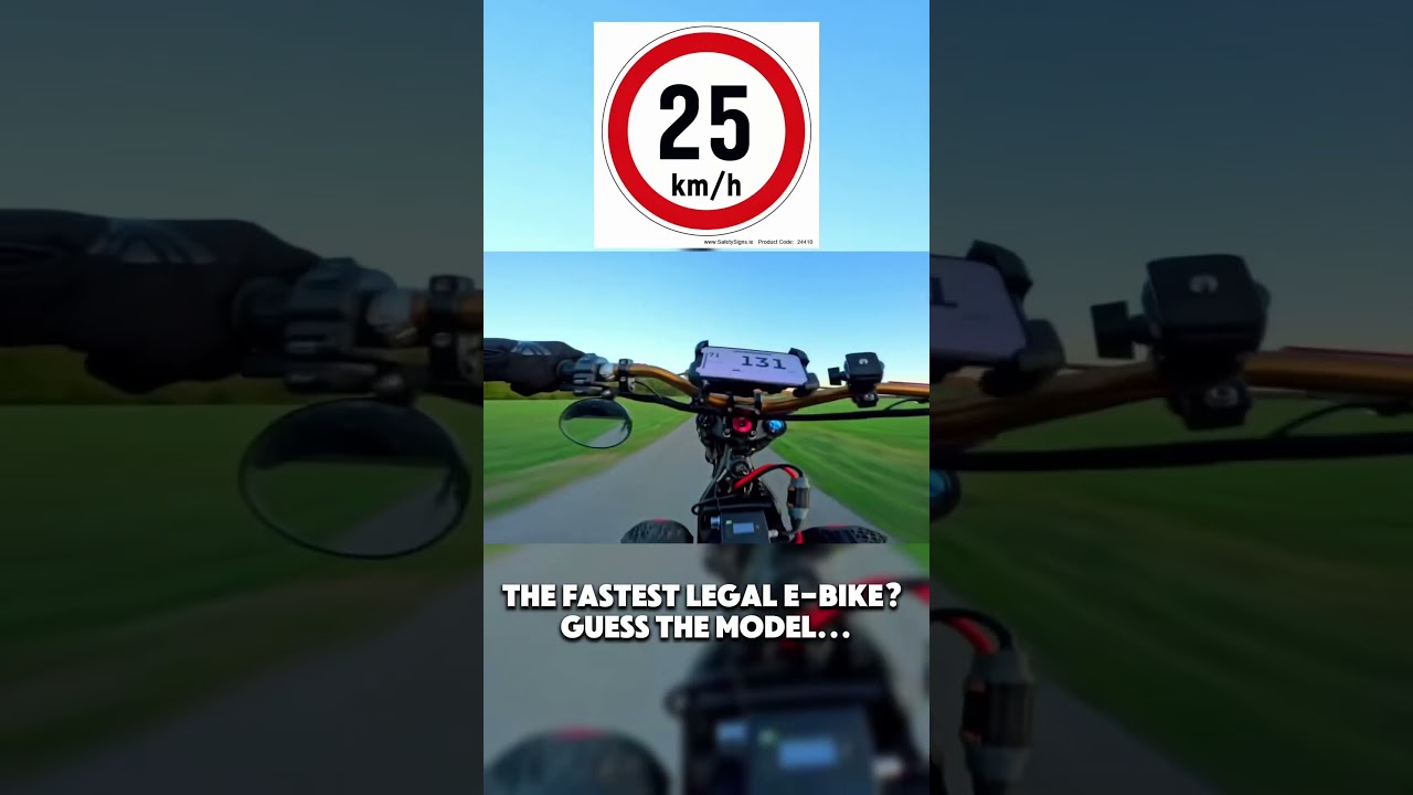 The fastest legal e-bike? Guess the model... #ebike #surron