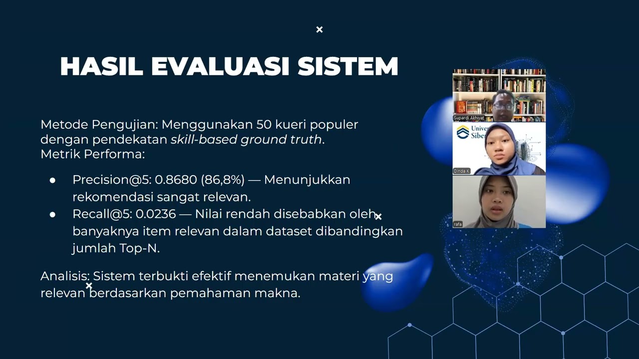Presentasi  - ANALISA SISTEM REKOMENDASI PEMBELAJARAN BERBASIS SEMANTIC SEARCH