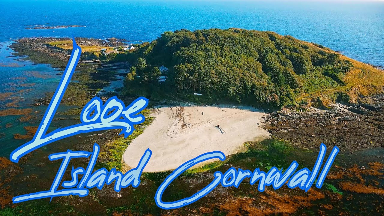 Looe Island from drone DJI Mini 2 - Cornwall