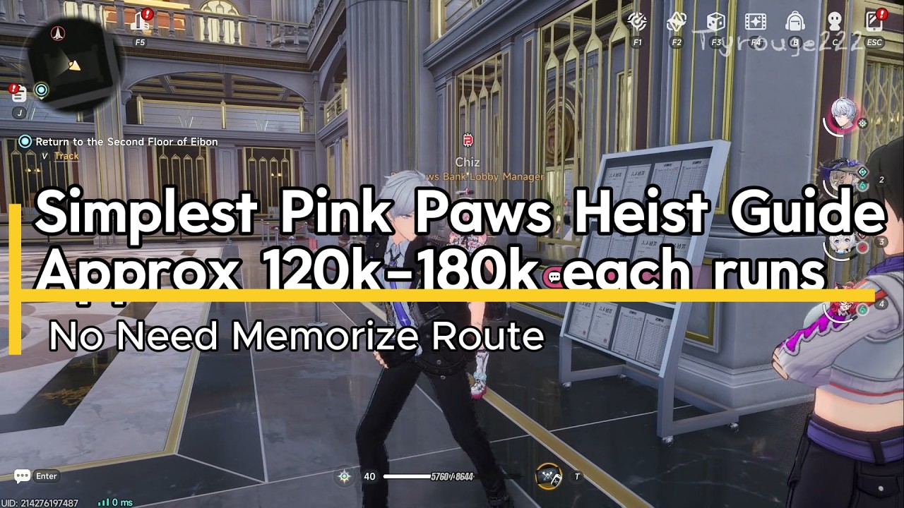 NTE - Simplest Pink Paws Heist Guide - No Need Memorize Route