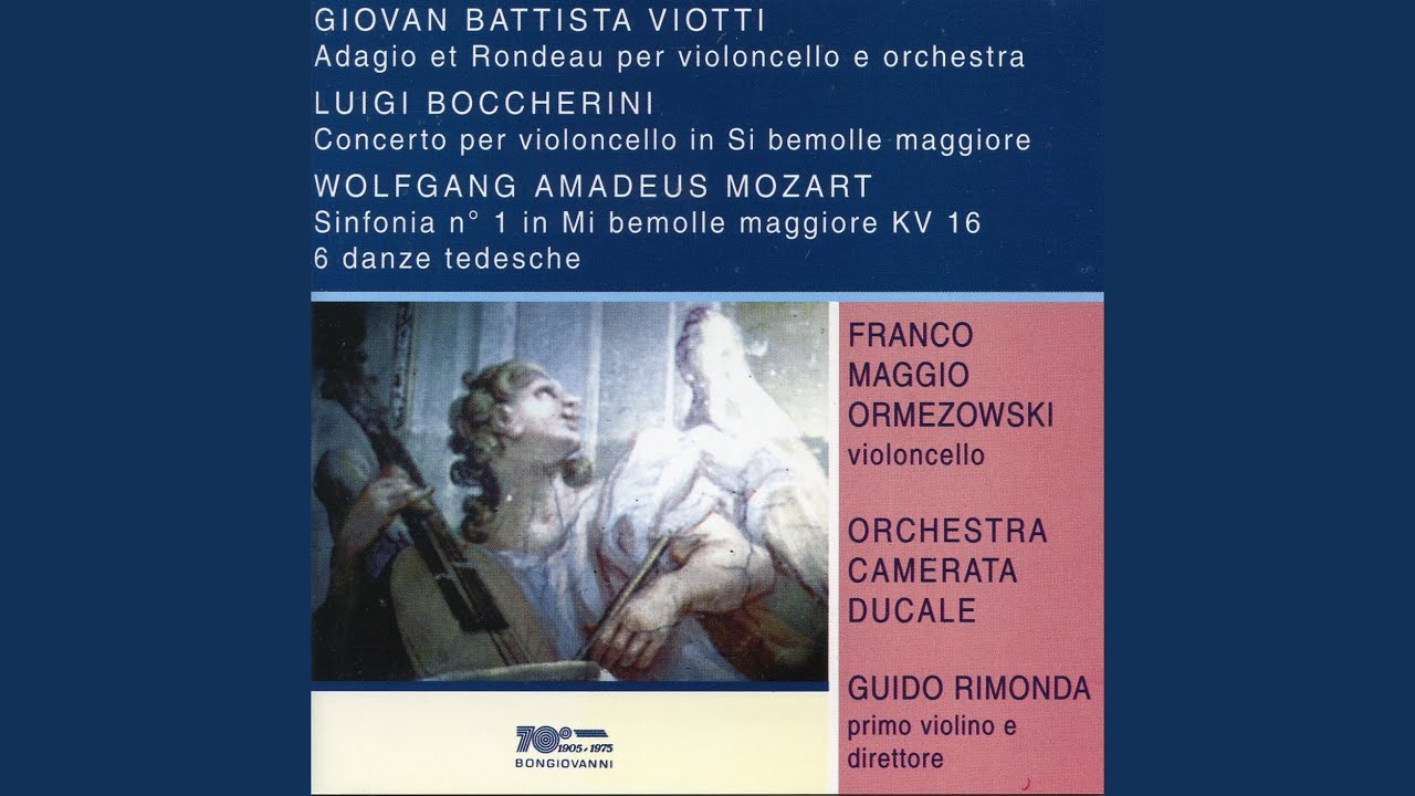 Cello Concerto in B-Flat Major, G. 482 (arr. F. Grutzmacher for cello and orchestra) : I....