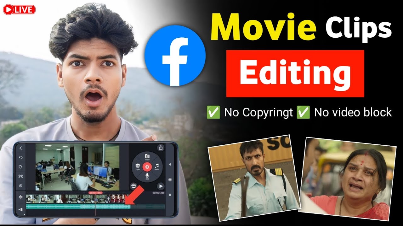 😱✅ Facebook movie clips editing |🔥 Facebook video editing | Facebook movie clips editing 2025