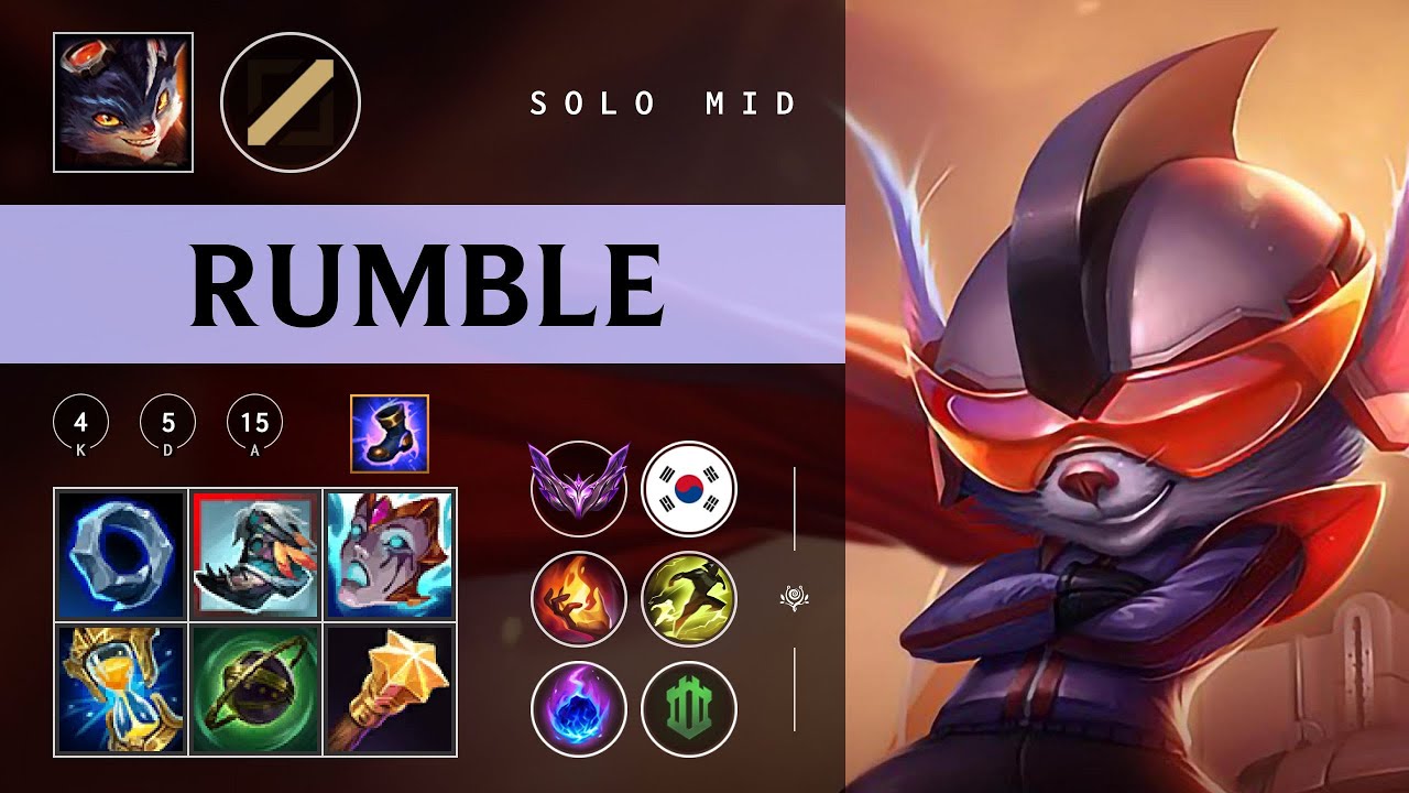 Rumble Mid vs Akali - KR Master Patch 26.01