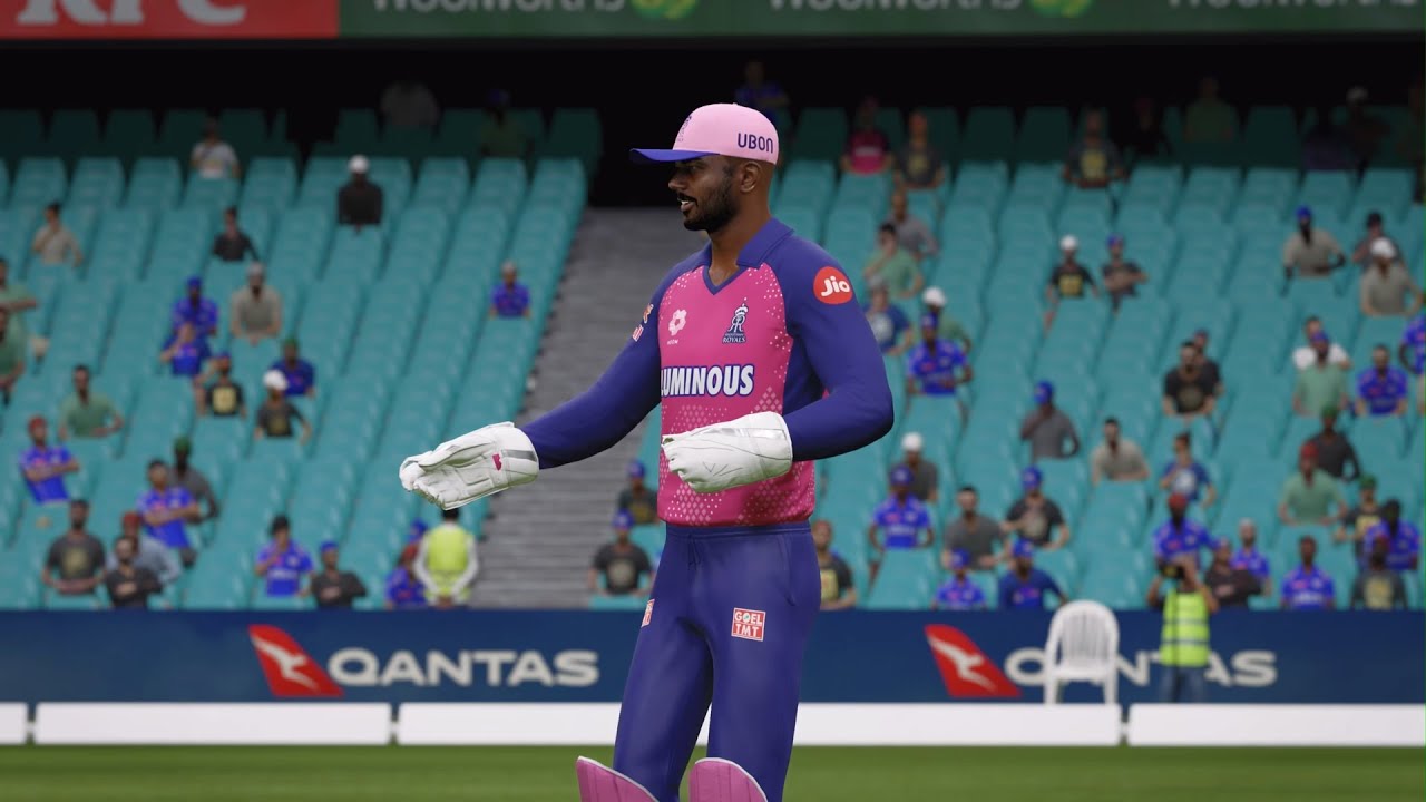PS5 | Cricket 24 | IPL Gameplay: RR vs MI | Match Result | Clean Gameplay