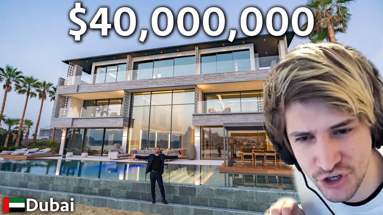 xQc Reacts to Dubai Mega Mansion with Underwater Garage
