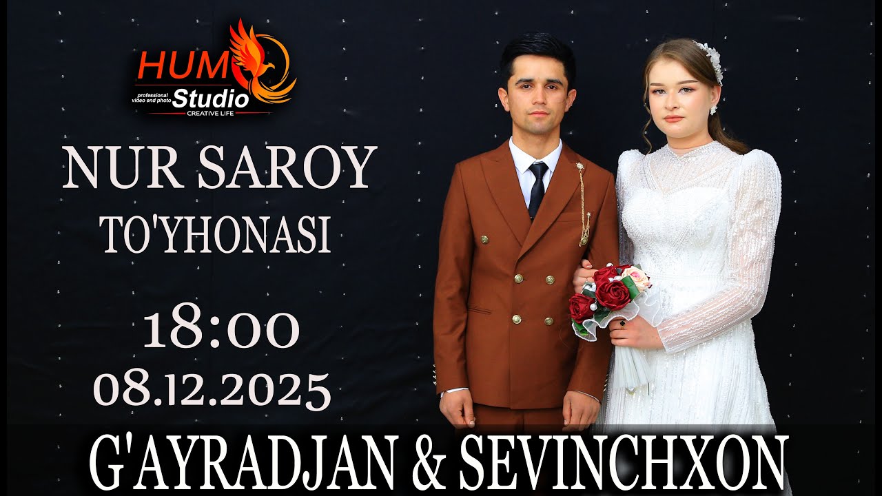 G'AYRATJAN & SEVINCHXAN TURTKUL NUR SAROY TOYXONASI 08.12.2025 HUMO STUDIO