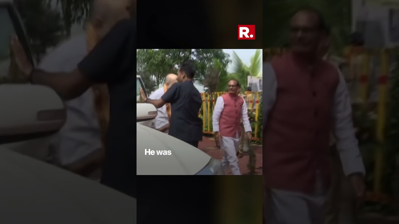 Union Minister Amit Shah offers prayers at birthplace of Lord Parshuram in Janapav, Indore