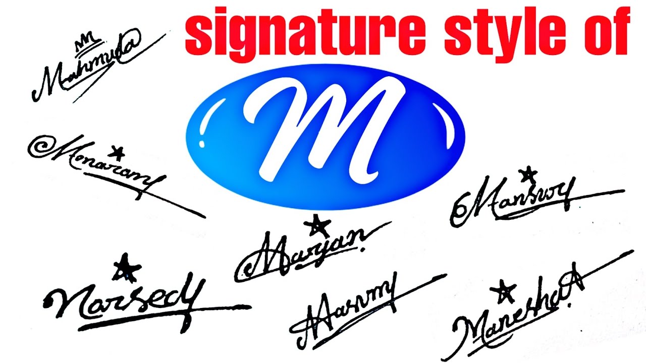 signature style of m letter || Create nice signature with letter M
