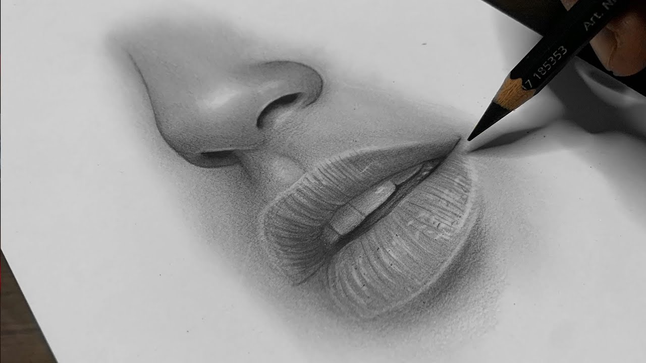 How to draw nose and mouth (Tagalog Tutorial)