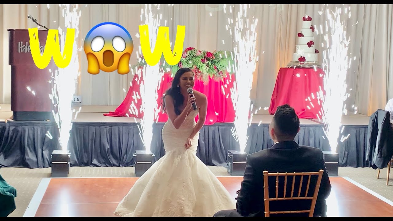 Filipino Bride can sing like Whitney Houston at her wedding in Hawaii - Bride surprises Groom (Wow)