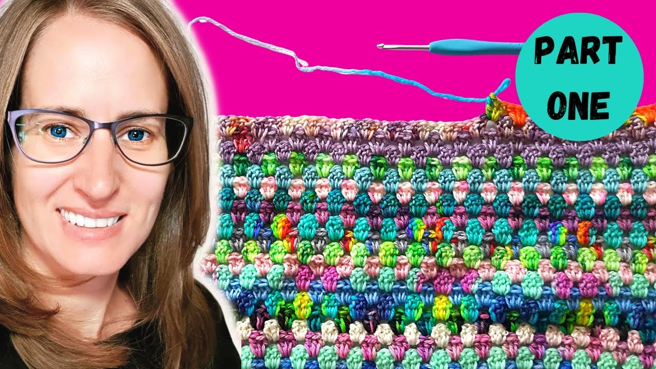 FULL TUTORIAL Crochet Scraptastic Granny tutorial Part 1 of 2