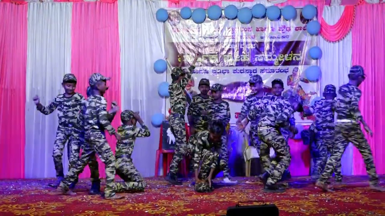 Vidyadeep School 5th standard Army dance 