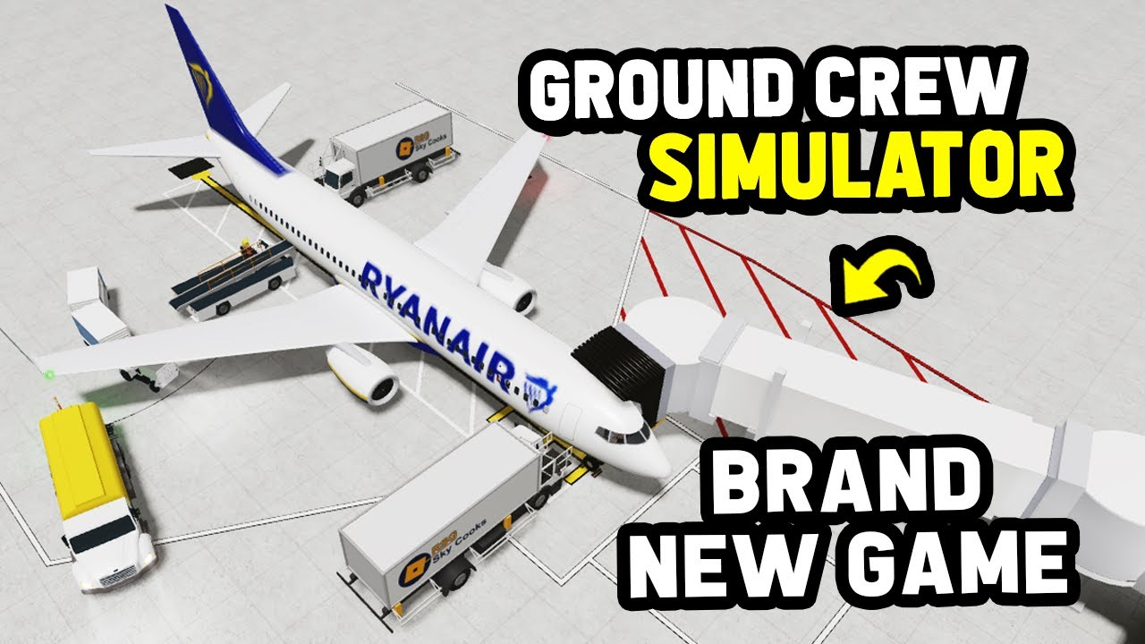 РАБОТА НАЗЕМНОГО КОМАНДЫ в Ground Crew Simulator (Roblox)