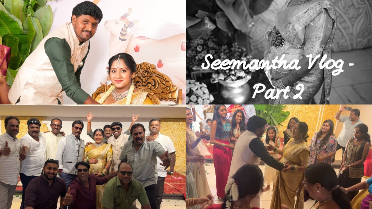 My Seemantha Vlog Part-2 | #kannadainfluencer #kannadavlogs #viralvideo  #seemanthamceremony #baby 