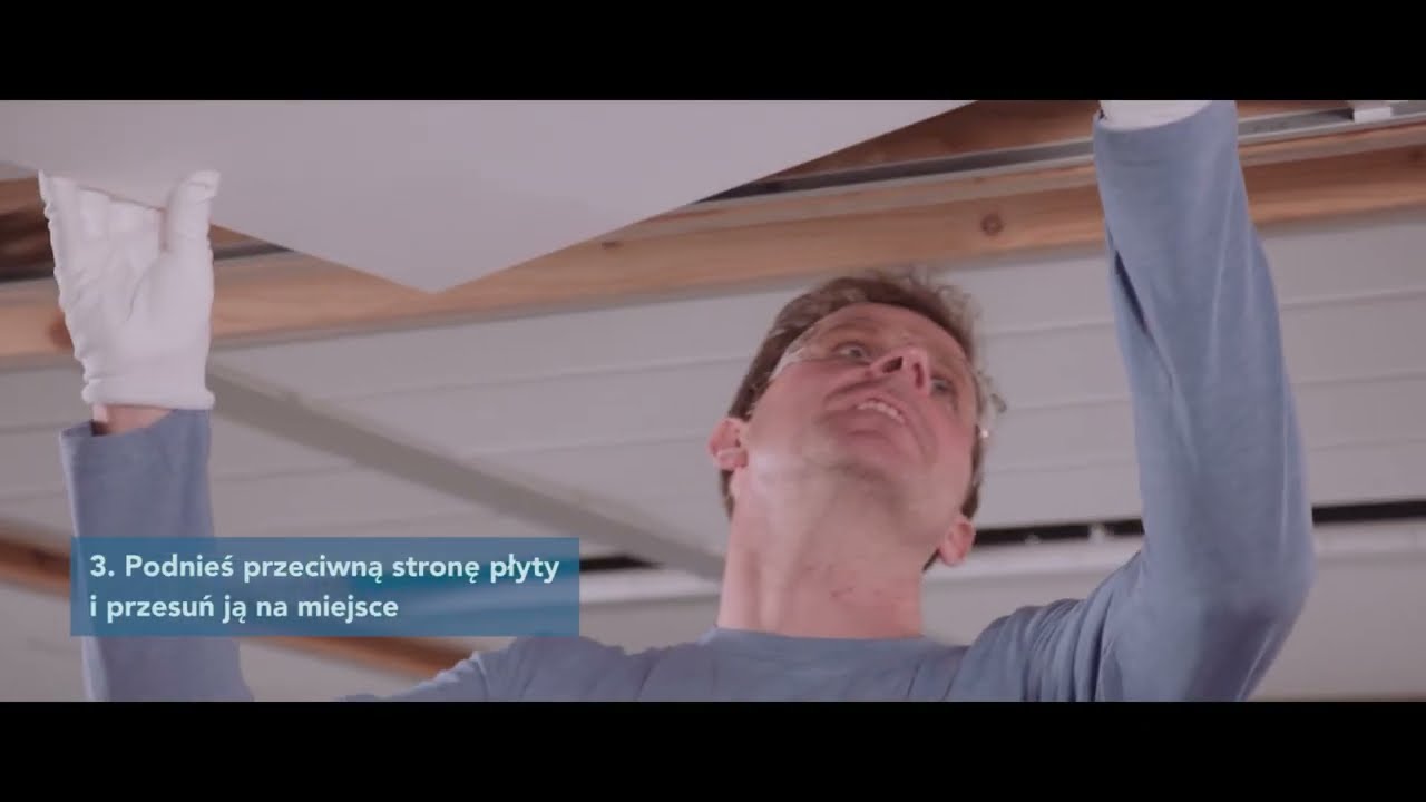 #2 - Jak montować i demontować płyty sufitowe o krawędzi X?