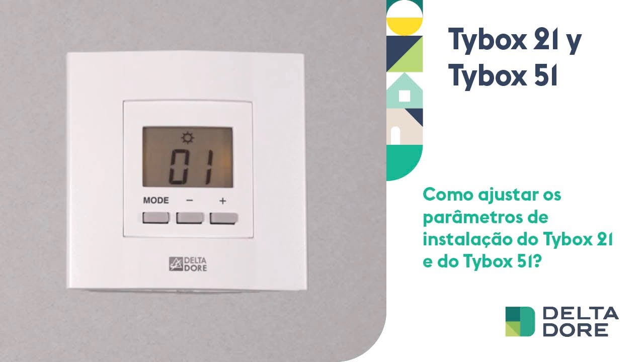 Como ajustar os parâmetros de instalação do Tybox 21 e do Tybox 51?