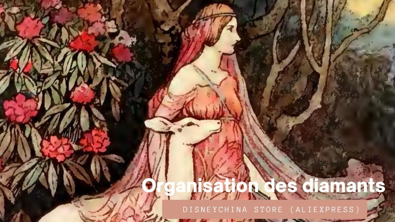 Organisation des diamants et préparation du diamond painting L'arrière de la forêt de Warwick Goble