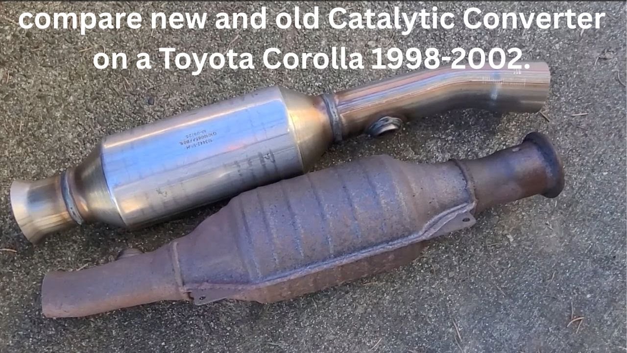 Сравнение новых и старых каталитических нейтрализаторов на Toyota Corolla 1998-2002 годов выпуска.