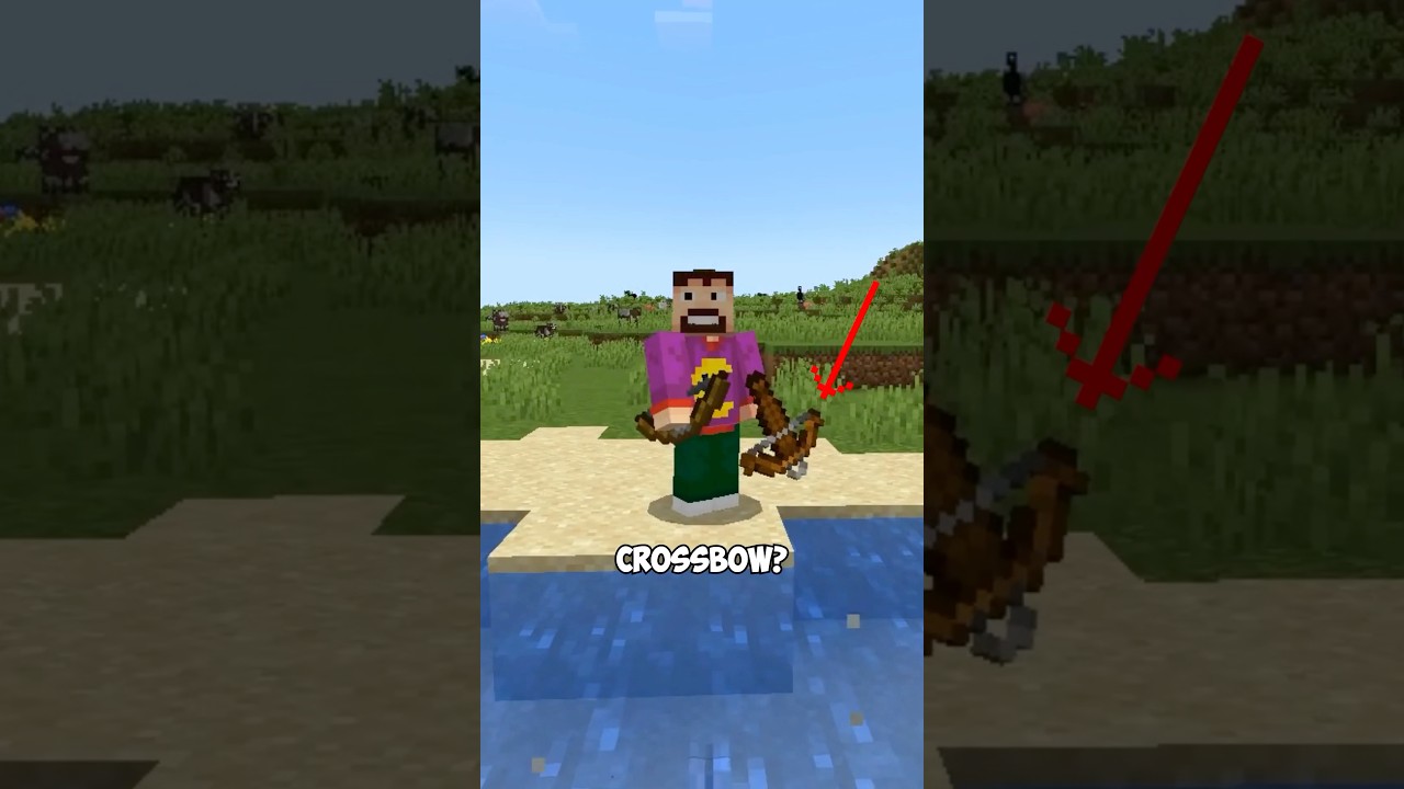 Why the Bow Might Still Be Better Than the Crossbow? #minecraft